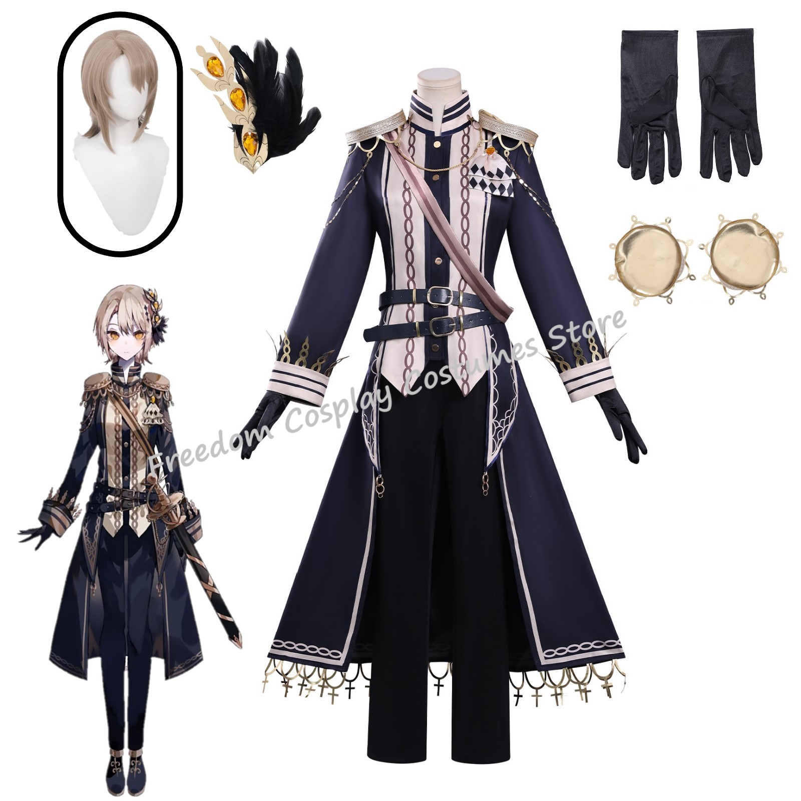 Halloween Costume Kids - ゲーム魔法少女魔女裁判ハスミレイアコスプレ衣装ウィッグアニメレイハスミロールプレイング服女性用ハロウィンスーツ