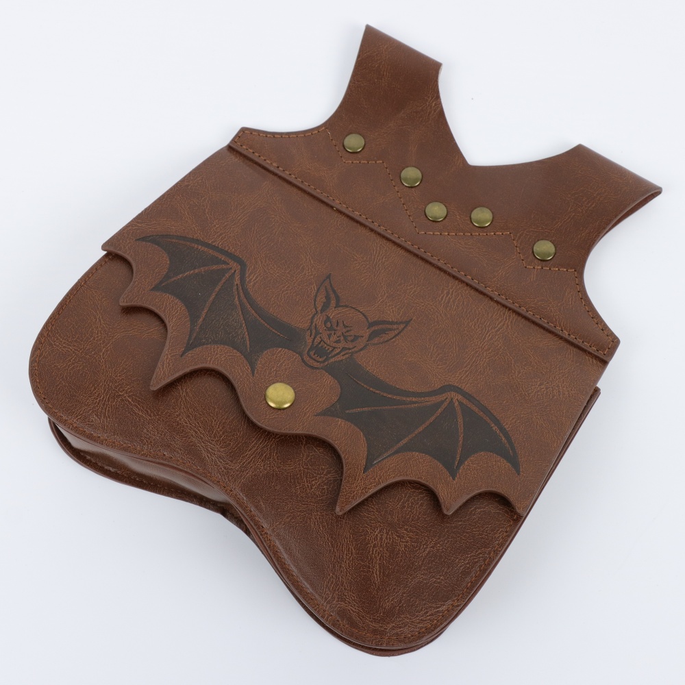 ハロウィーン風、中世風のPUレザー製ウエストバッグ。コウモリ - Halloween Costume Adult のレビューと価格