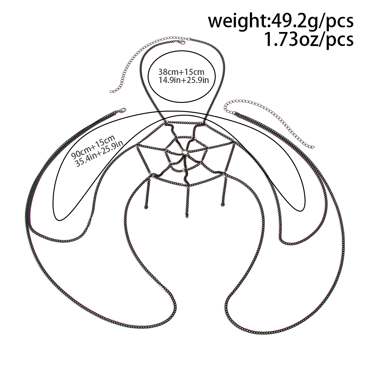 KunJoe クリエイティブ セクシー スパイダーウェブ ボ - Spider Web Halloween Decoration のレビューと価格