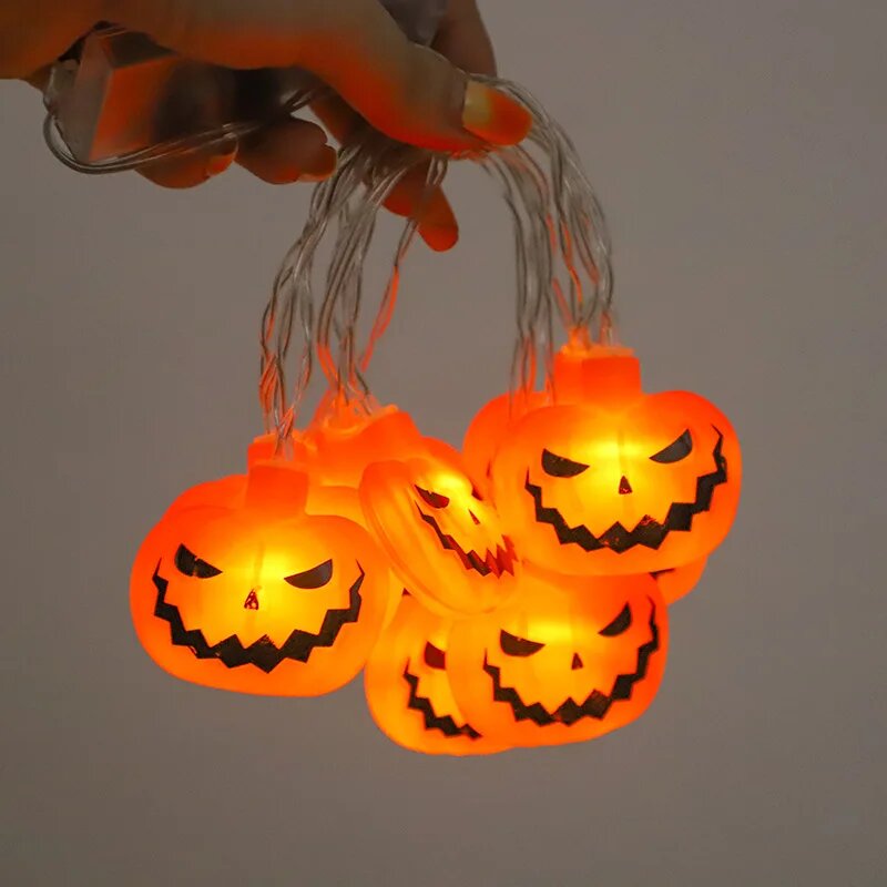 ハロウィン 10/20LED ストリングライト電池式カボチャ - Halloween Led String Lights Orange のレビューと価格