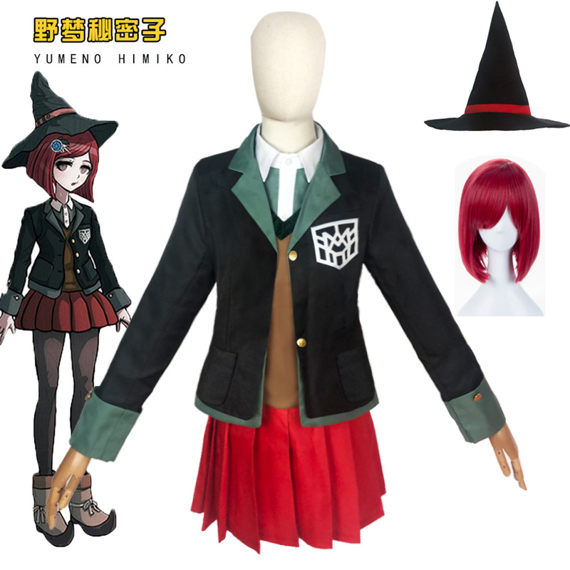 アニメダンガンロンパマジシャン夢野卑弥呼女子学生服ハロウィン - Halloween Costume Kids のレビューと価格