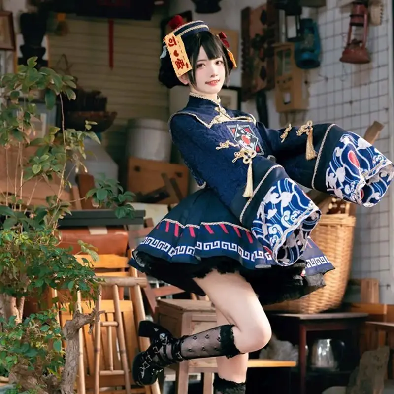 ロリータ中国風の甘いドレスかわいいアニメゾンビガールコスプレ - Halloween Costume Kids のレビューと価格