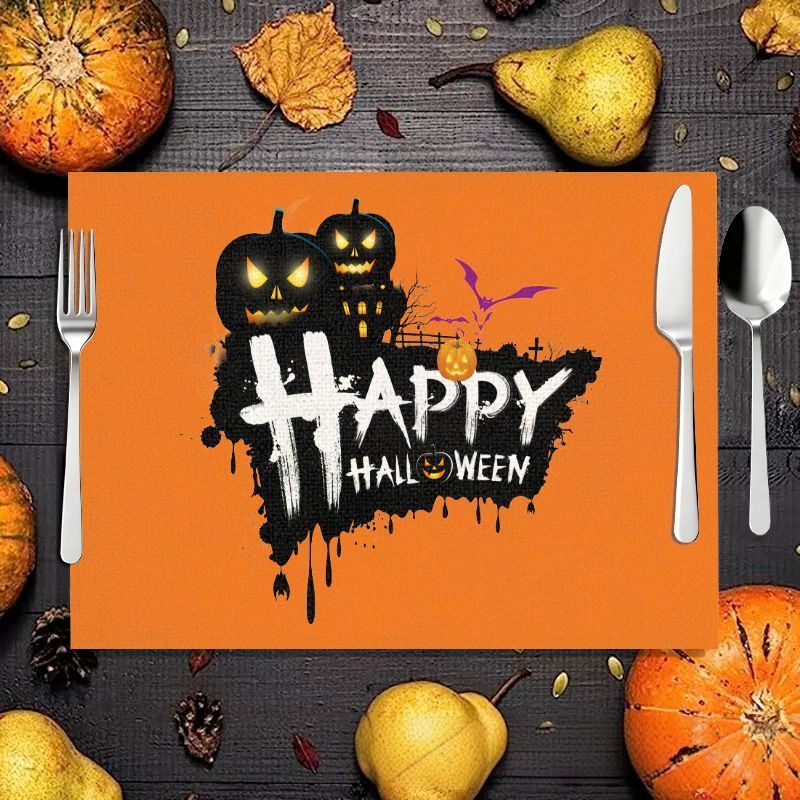 VIKAMA 2/4/6 個ハロウィンミールマットスケルトン - Spider Web Halloween Decoration のレビューと価格