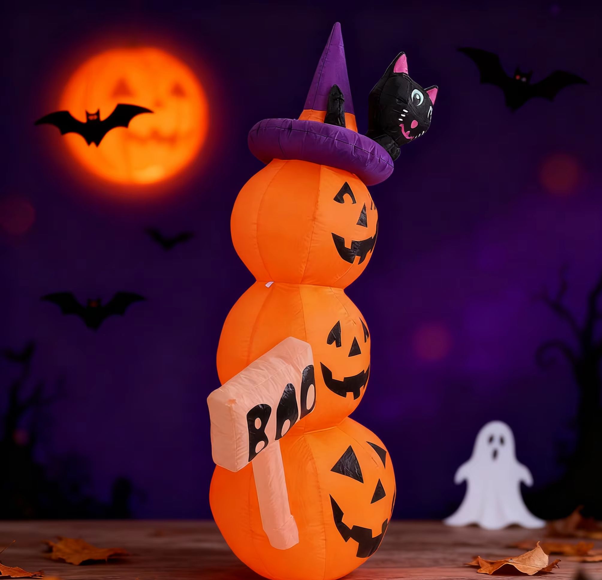 5.2フィート/1.6メートル ハロウィン用インフレータブル - Halloween Pumpkin Decor Led のレビューと価格
