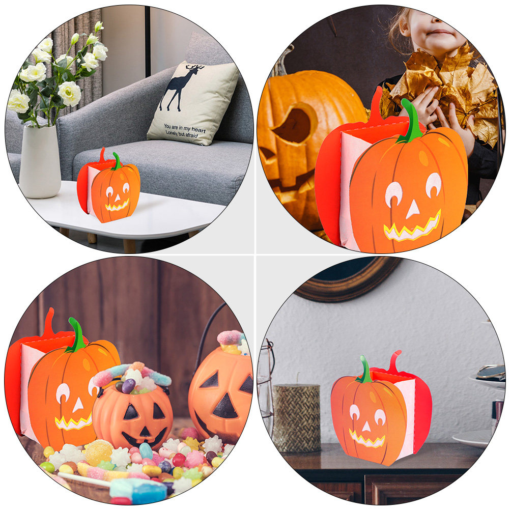 ハロウィーンの祭典やランタンの装飾に使える、12個入りのくり - Pumpkin Lantern Halloween のレビューと価格