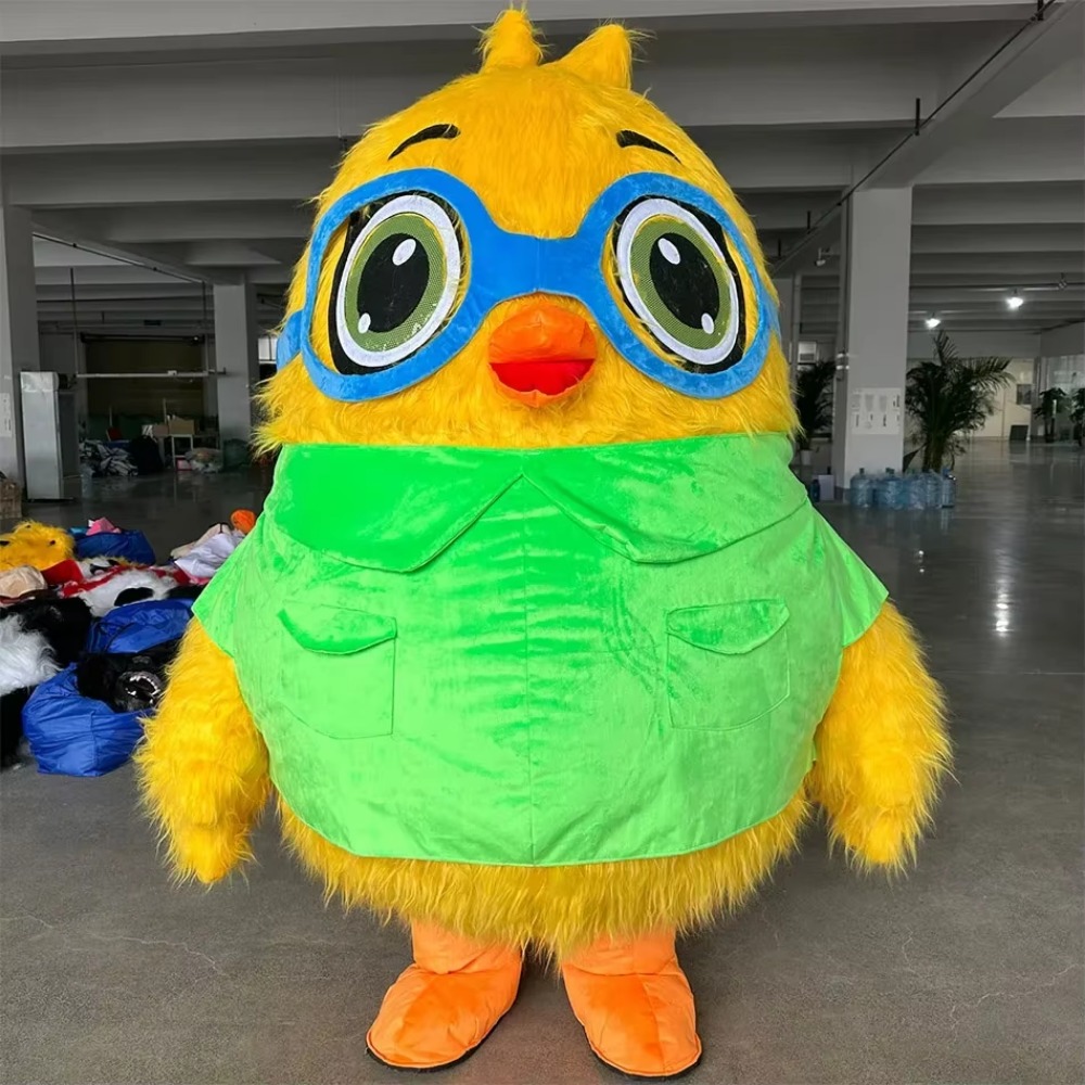 メガネをつけた空気で膨らませる鳥の着ぐるみ。大人向けの動物コ - Halloween Costume Adult のレビューと価格