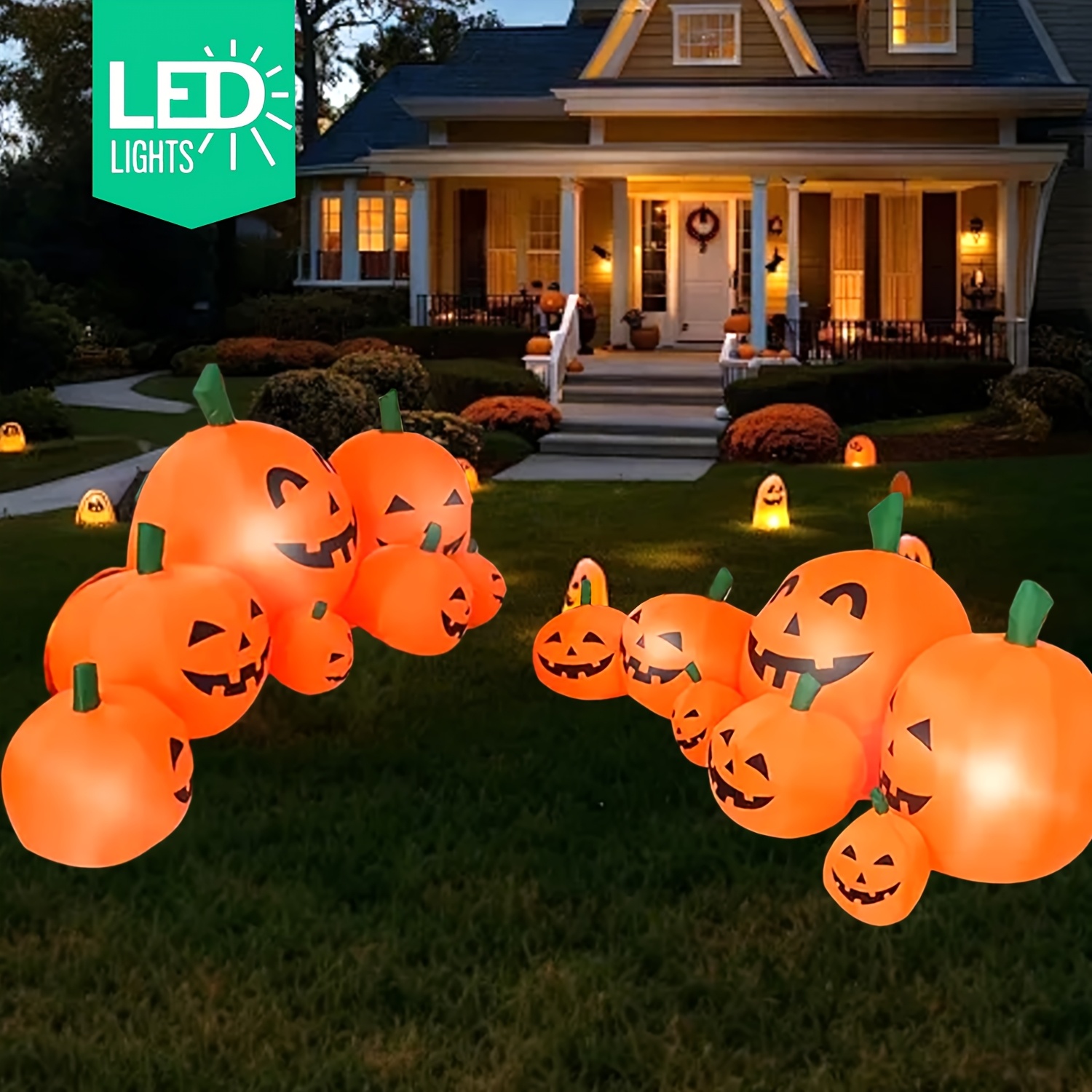 新入荷 7.5フィート ハロウィン インフレータブル パンプ - Halloween Pumpkin Decor Led のレビューと価格