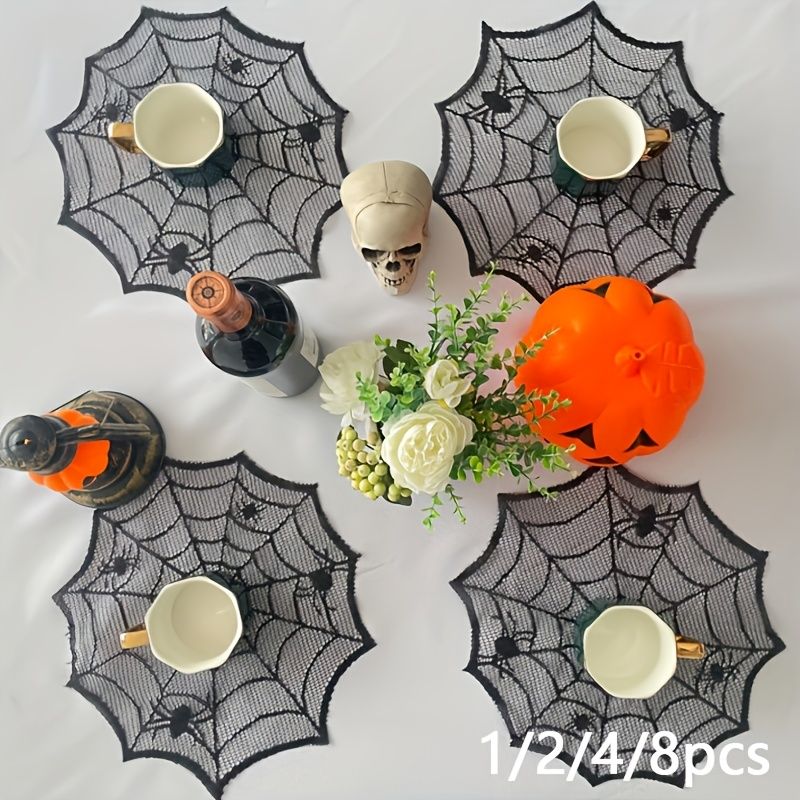VIKAMA ハロウィン ブラックレース スパイダーウェブ  - Spider Web Halloween Decoration のレビューと価格