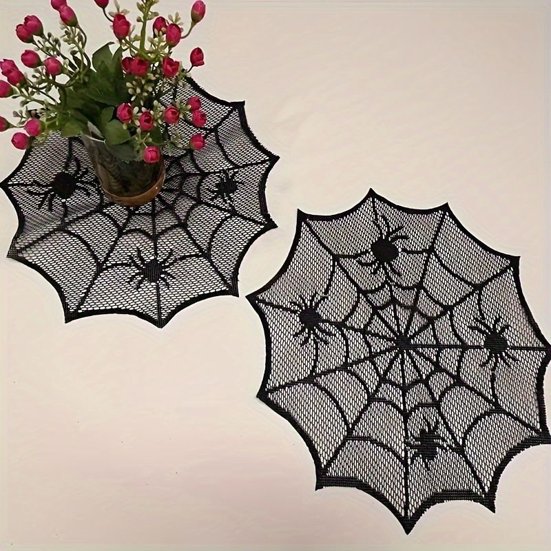 VIKAMA ハロウィン ブラックレース スパイダーウェブ  - Spider Web Halloween Decoration のレビューと価格