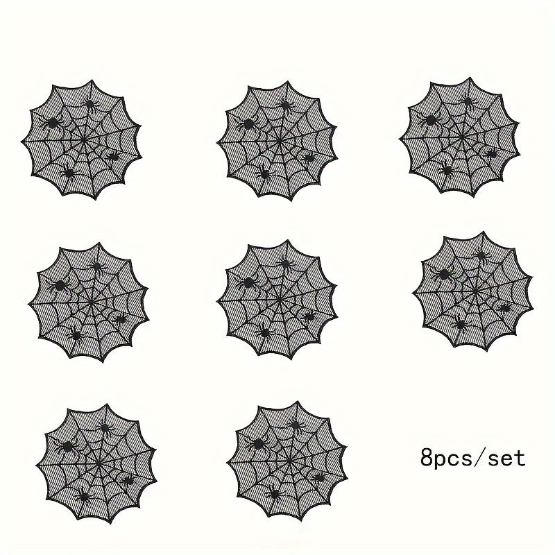 VIKAMA ハロウィン ブラックレース スパイダーウェブ  - Spider Web Halloween Decoration のレビューと価格