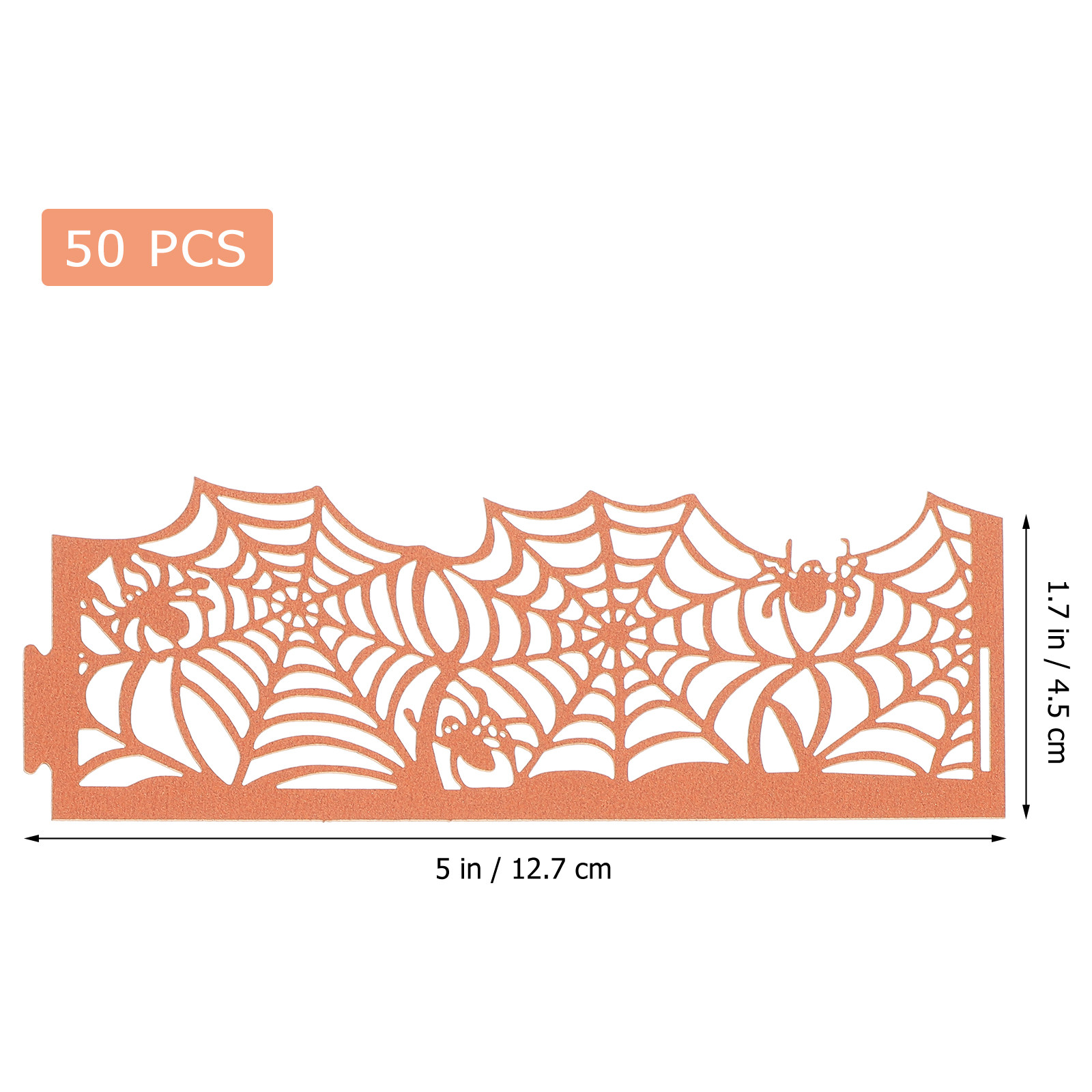 ハロウィーンの蜘蛛の巣模様のティーライトランプシェード50個 - Spider Web Halloween Decoration のレビューと価格