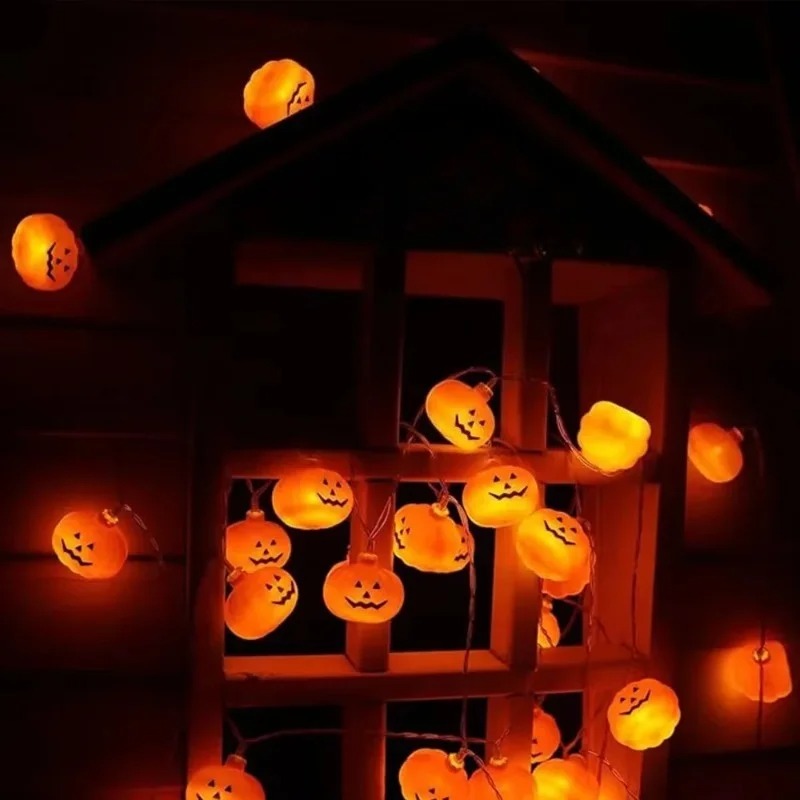 電池式ハロウィンパンプキンストリングライト20LED、ジャッ - Pumpkin Lantern Halloween のレビューと価格