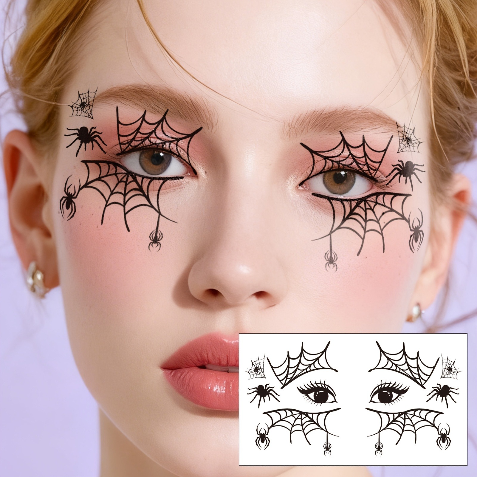 ハロウィン用スパイダー/スパイダーウェブステッカー10枚、ロ - Spider Web Halloween Decoration のレビューと価格