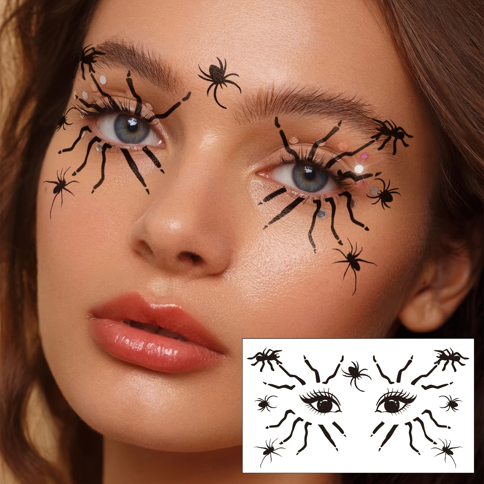 ハロウィン用スパイダー/スパイダーウェブステッカー10枚、ロ - Spider Web Halloween Decoration のレビューと価格