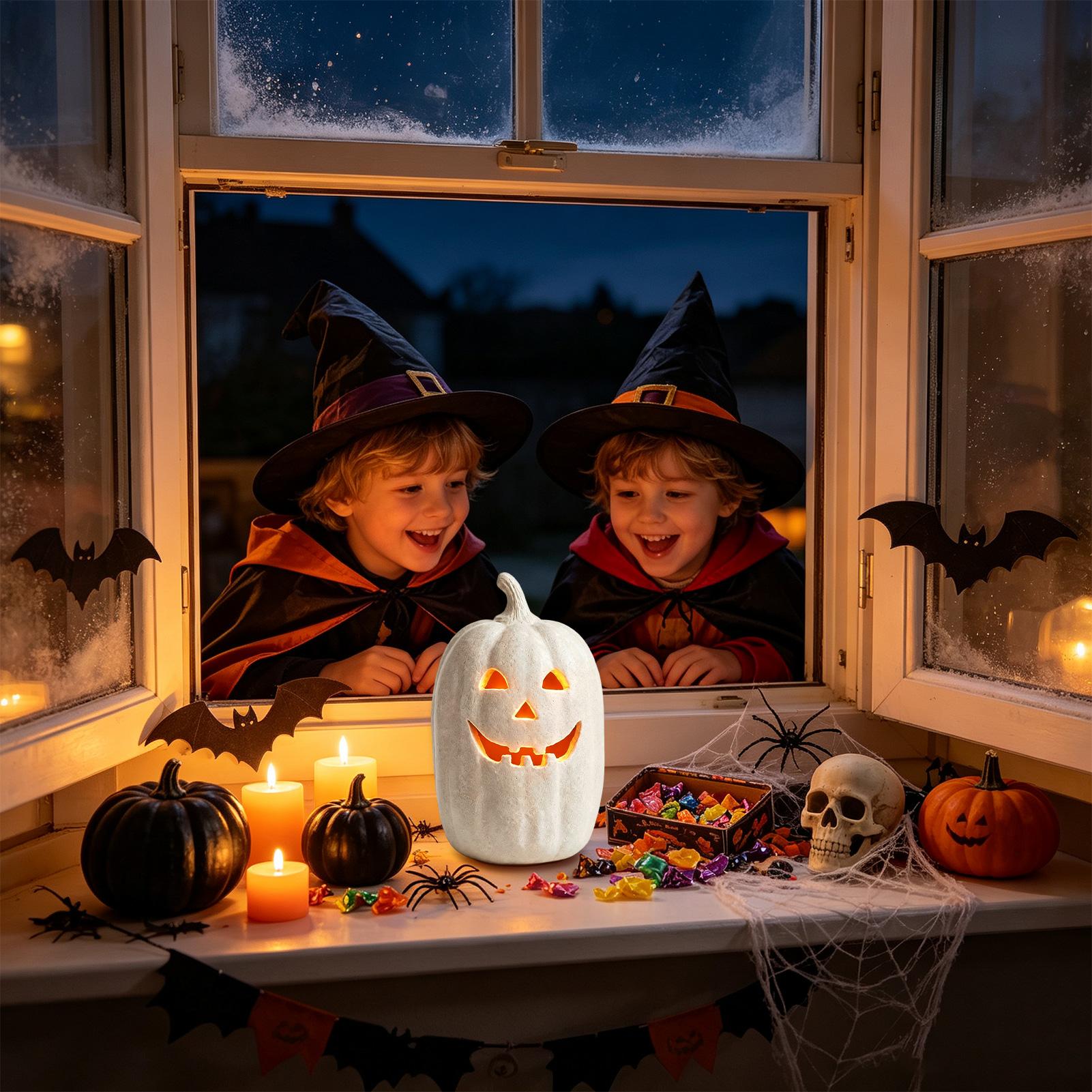 カボチャランタン装飾手作り樹脂装飾カボチャランタン屋外ハロウ - Pumpkin Lantern Halloween のレビューと価格