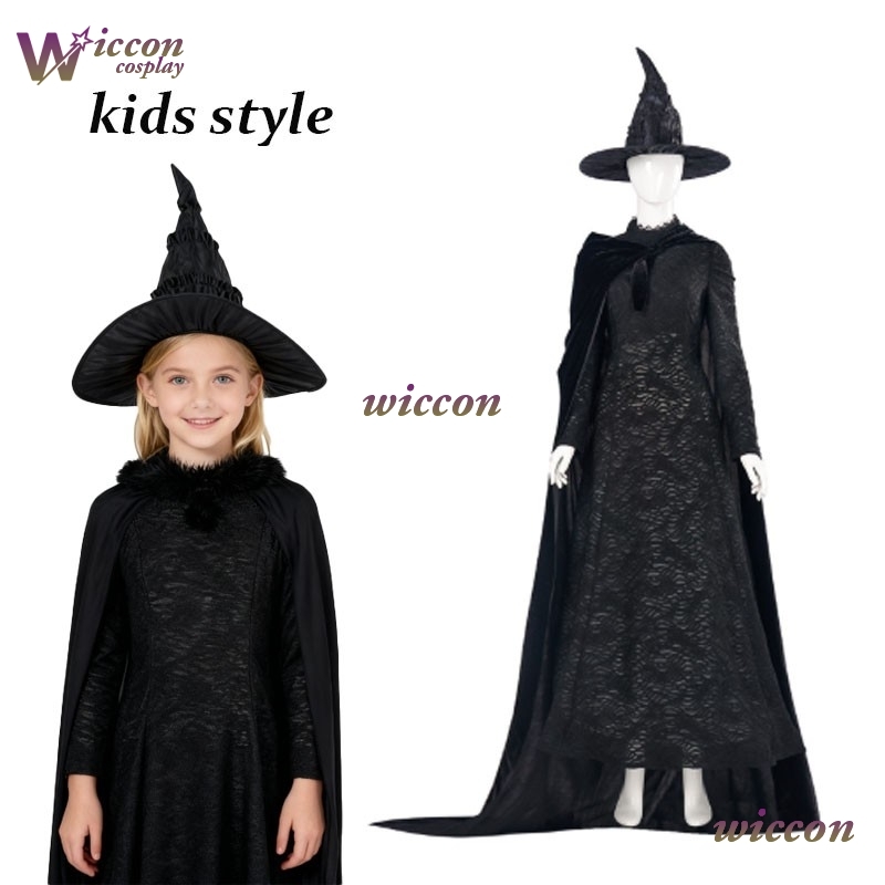 YesoK 映画ウィキッドエルファバコスプレ衣装黒マントドレ - Halloween Costume Kids のレビューと価格