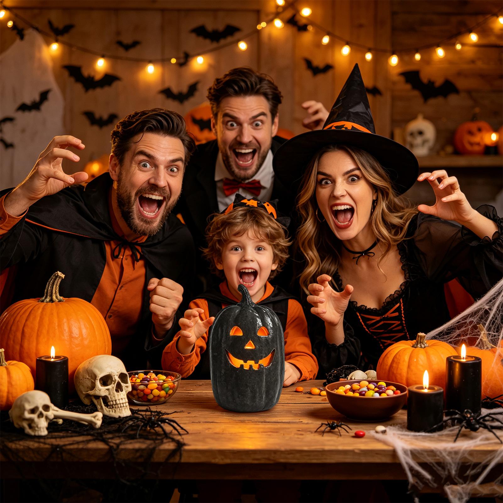 ハロウィン パンプキンデコレーション 樹脂製パンプキン 手作 - Pumpkin Lantern Halloween のレビューと価格