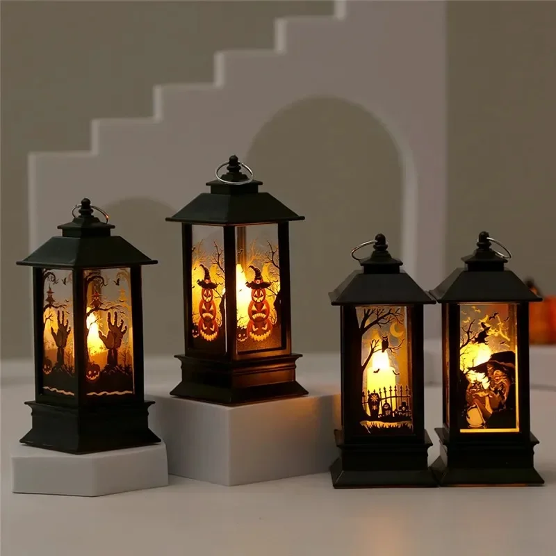 ハロウィーンの装飾品：LEDキャンドルライト、ヴィンテージ風 - Halloween Pumpkin Decor Led のレビューと価格